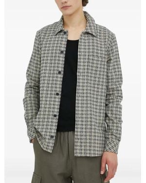 Samsøe & Samsøe Checked Button Shirt - Grey