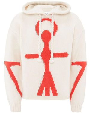 JW Anderson Anchor ロゴ パーカー - ホワイト