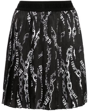 Versace Jeans Couture Logo-Chain Mini Skirt - Black