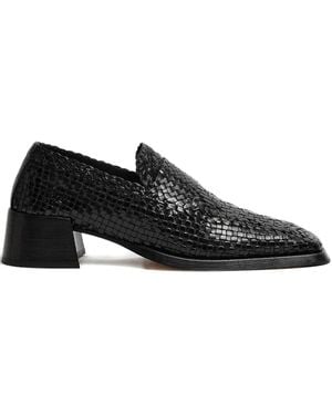 Miista 40Mm Ligia Woven Loafers - Black