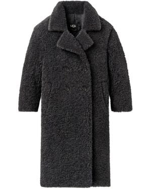 UGG Gertrude Long Teddy Coat Ii - Black