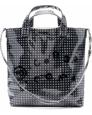 10 Corso Como Beschichteter Shopper Mit Logo-Print - Schwarz