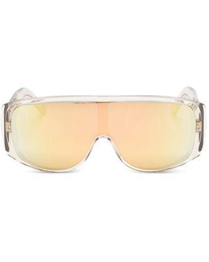 Retrosuperfuture Sonnenbrille Mit Shield-Gestell - Natur