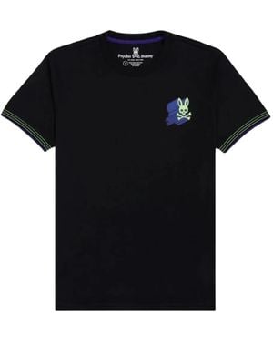 Psycho Bunny Camiseta Asher 3D - Negro