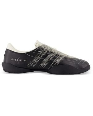 Y-3 Regu Embroidered Low-Top Sneakers - Black