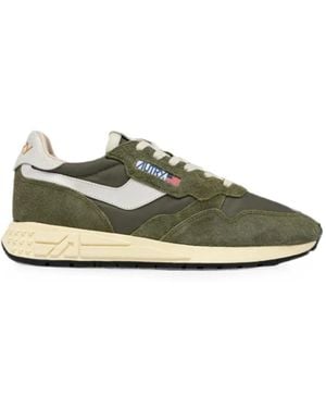Autry Reelwind Panelled Trainers - Green