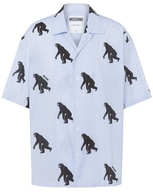 Moschino Short Sleeve Shirts - Blue