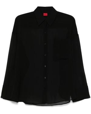 HUGO Sheer Shirt - Black