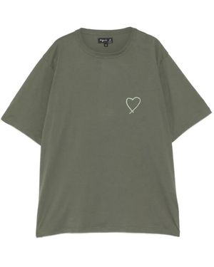 agnès b. Heart Logo T-Shirt - Green