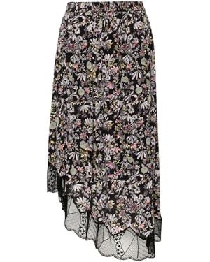Zadig & Voltaire Kaya Midirock Mit Blumen-Print - Grau