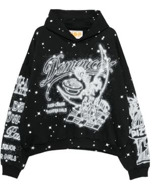 PDF Graphic-Print Hoodie - Black