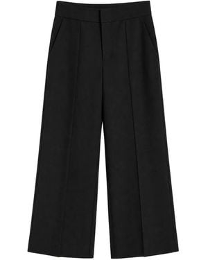 Alice + Olivia Pantalon À Détail Plissé - Black