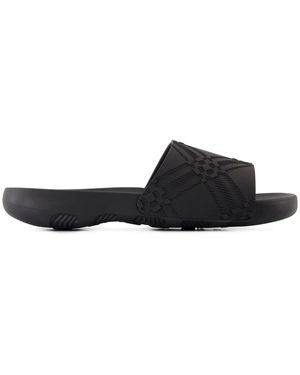 Burberry Sandali Slides Goffrati - Nero