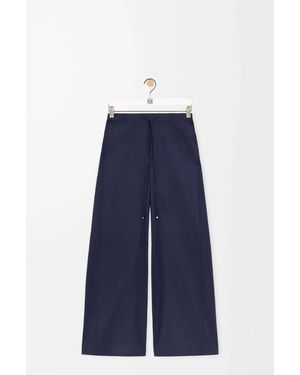 Loewe Drawstring Wide-Leg Trousers - Blue