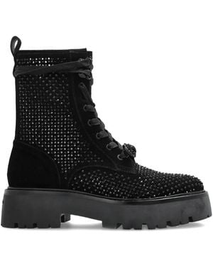 Kurt Geiger Botas con cordones y apliques - Negro