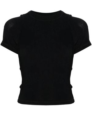 OTTOLINGER Logo-Print Textured T-Shirt - Black