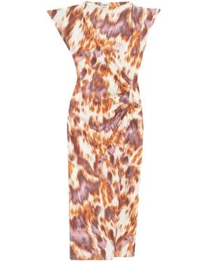 Isabel Marant Nadela Midikleid - Weiß