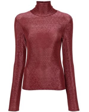 forte_forte Lurex T-Shirt - Red