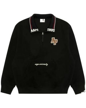 Aape By A Bathing Ape Sweatshirt Mit Reißverschluss - Schwarz