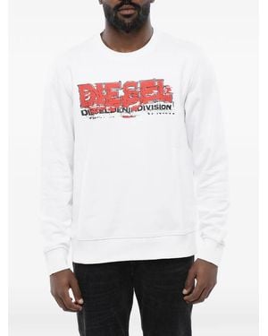 DIESEL Sudadera Con Logo - Blanco
