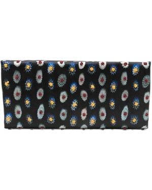 STAUD Pochette Muse À Imprimé Ikat Et À Perles - Black