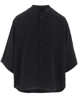 Y's Yohji Yamamoto マンダリンカラーシャツ - ブルー