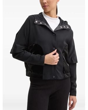 Sportalm Hooded Panelled Jacket - Black