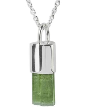 Parts Of 4 Sterling Talisman Tourmaline Necklace - Green