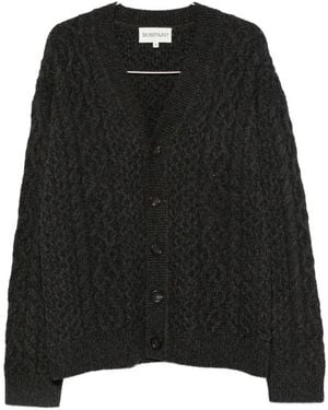 Bompard Cable-Knit Cardigan - Black