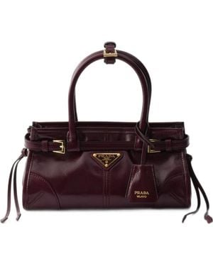 Prada Bonnie Leather Mini-Bag - Purple