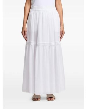 Peserico Voilde Midi Skirt - White