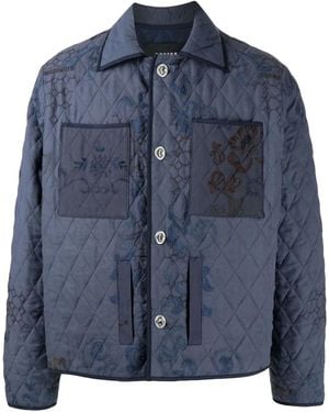 BOTTER Veste À Fleurs Brodées - Bleu