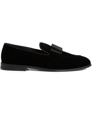 DSquared² Loafer aus Samt mit Schleifendetail - Schwarz