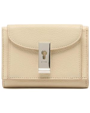 Bally Lock Me Grained-Leather Wallet - Natural
