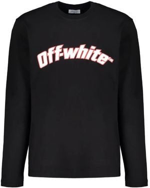 Off-White c/o Virgil Abloh Graphic Long-Sleeve T-Shirt - Black