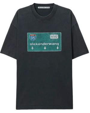 Alexander Wang Street Sign Graphic T-Shirt - Green
