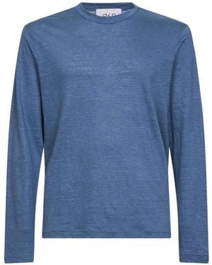 D4.0 Haut À Encolure Ronde - Bleu