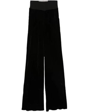 Rick Owens Fluwelen Broek - Zwart