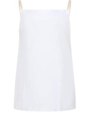 Carven Sleeveless Tops - White