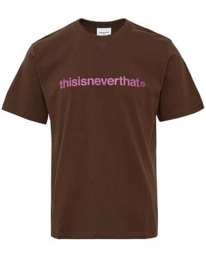 thisisneverthat Logo-Detail T-Shirt - Brown