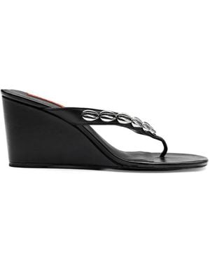 Simon Miller Soleil Round-Toe Sandals - White