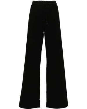 Saint Laurent Logo-Embroidered Track Trousers - Black