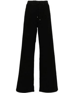 Saint Laurent Logo-Embroidered Track Pants - Black