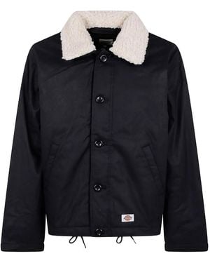 Dickies Eisenhower Shearling-Collar Jacket - Black