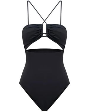12 STOREEZ Cut-Out Swimsuit - Blue