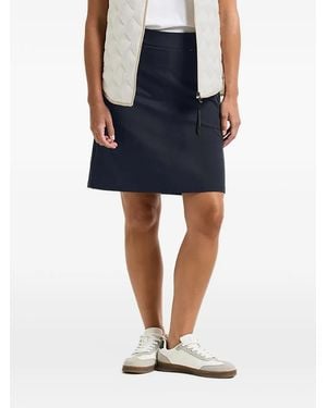 Didriksons Paulina Minirock Mit Gürtelschlaufe Und Reißverschlusstasche - Blau
