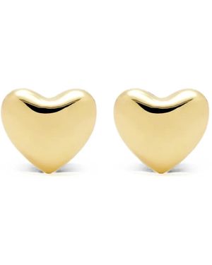 Annika Inez Heart-Motif Earrings - Metallic