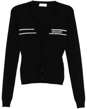 Off-White c/o Virgil Abloh ロングスリーブ カーディガン - ブラック