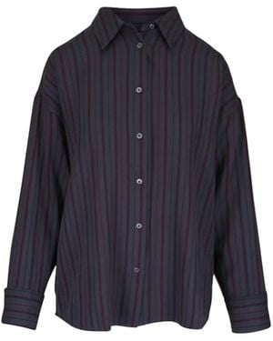 The Elder Statesman Chemise Boutonnée À Rayures - Bleu