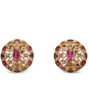 DENISE CASSOU Celestial Night Rubellite And Tourmaline Earrings - Metallic